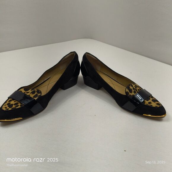 Women's ISOLA Pumps Leopard Print Slip-On Heels US Size 8.5 - Picture 6 of 13